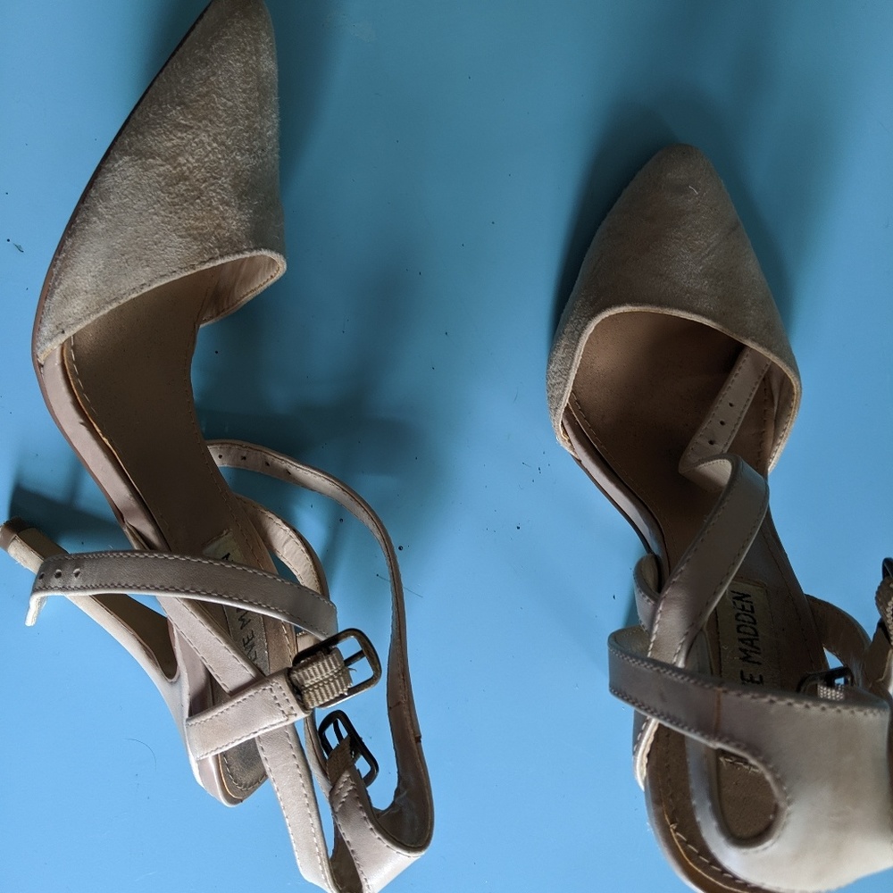 Tan Suede Heels